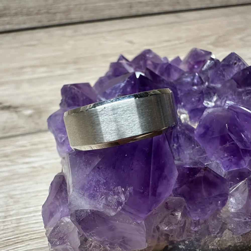 Tungsten Steel‎ Men’s Ring Size 10